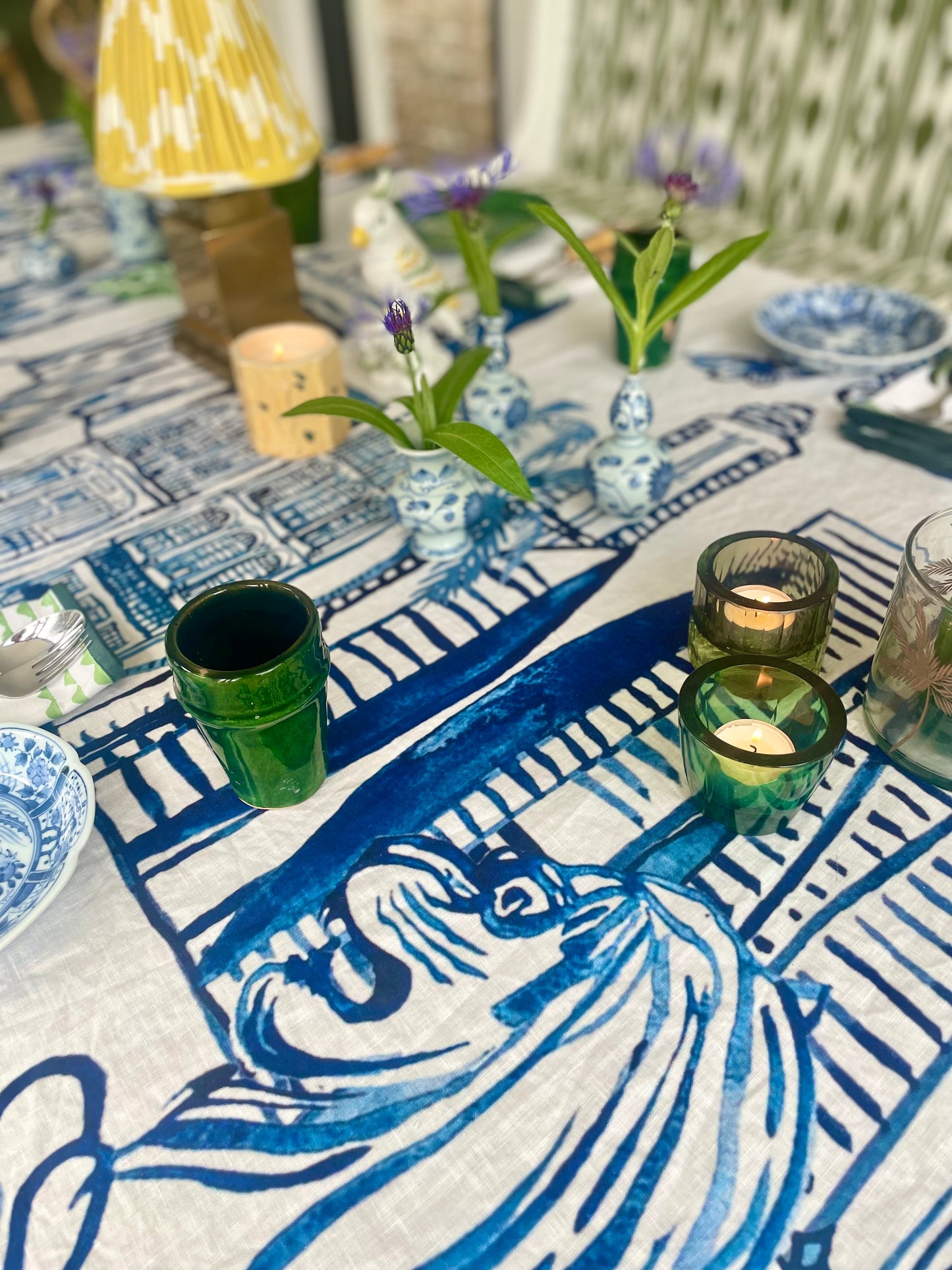 PRE-ORDER: 'Singapore Celebration' Linen Tablecloth