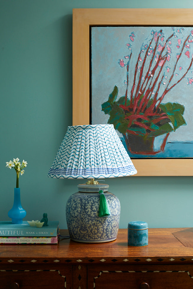 Vine & Lotus Ginger Jar Lamp