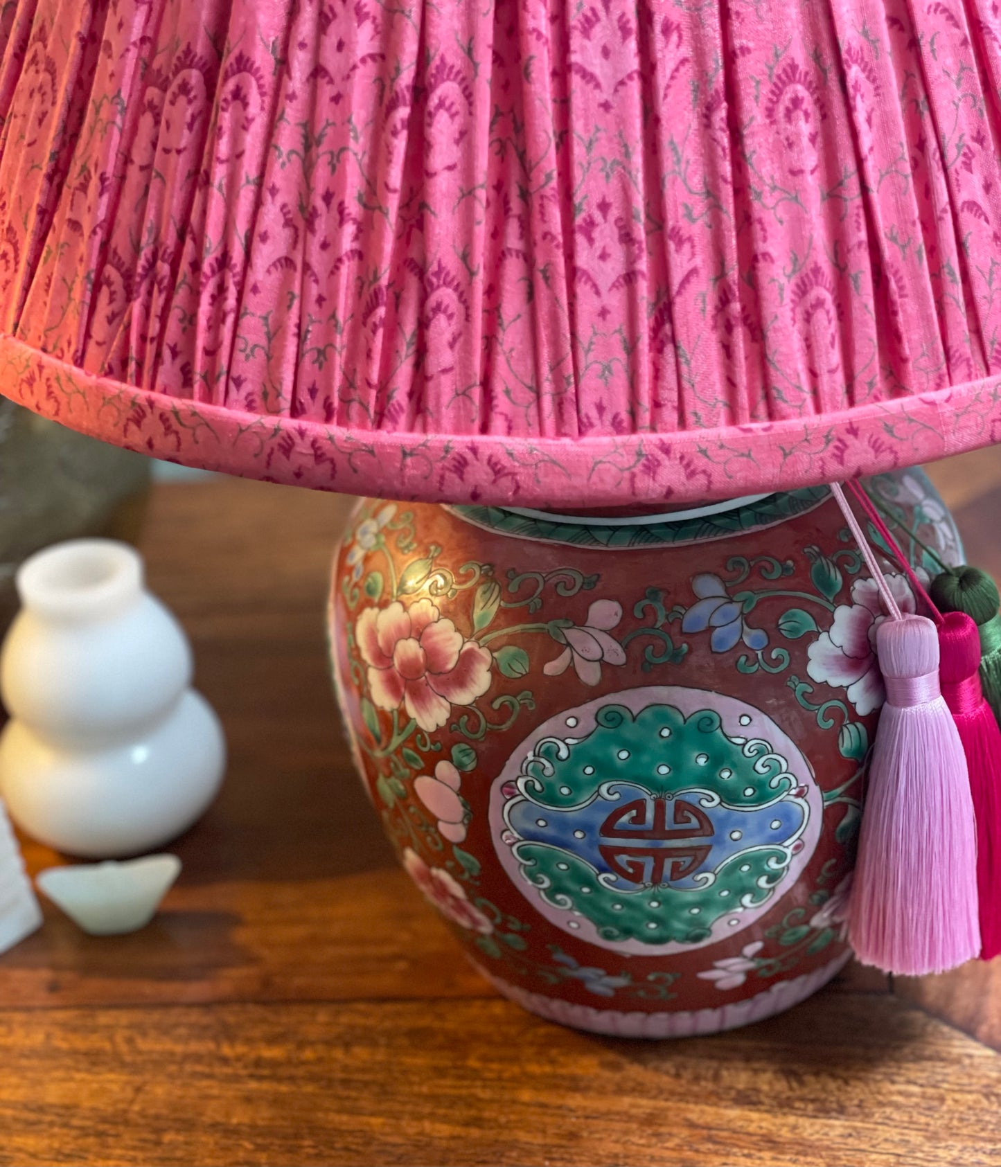 Famille Rose Ginger Jar Lamp