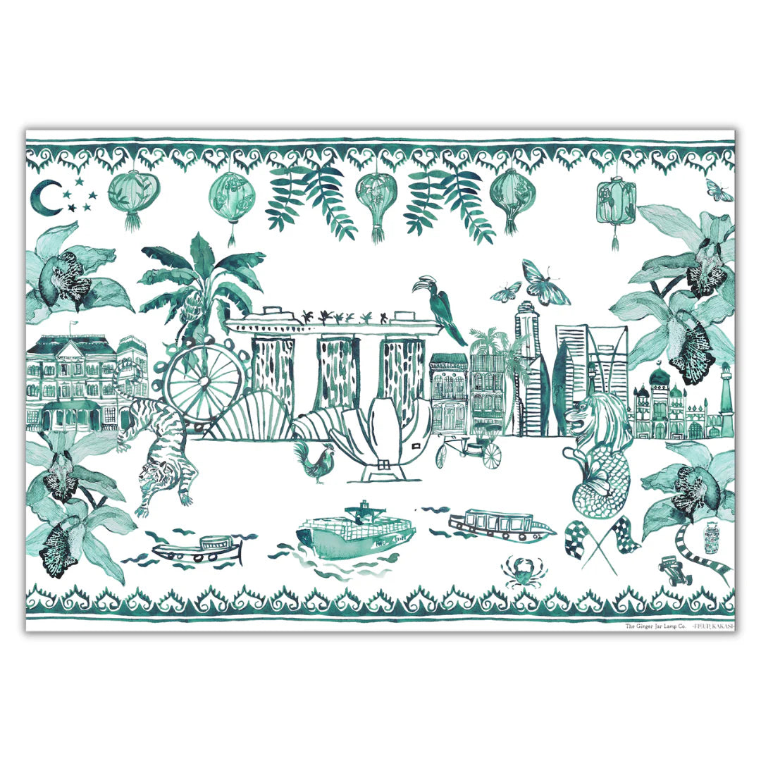 'Singapore Celebration' Art Print