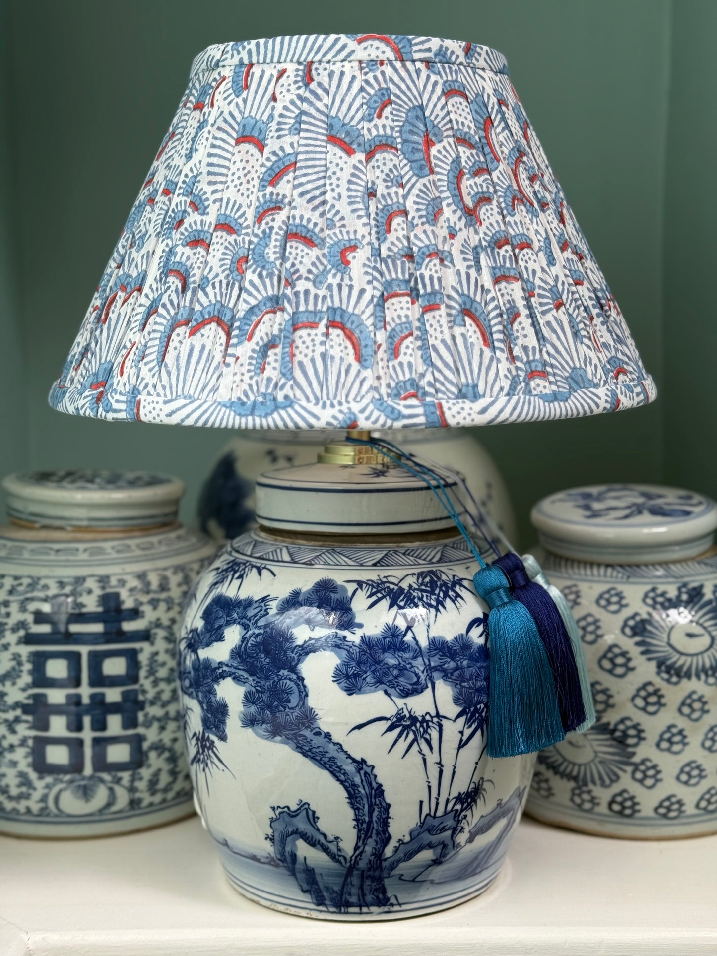 Bamboo & Pine Ginger Jar Lamp