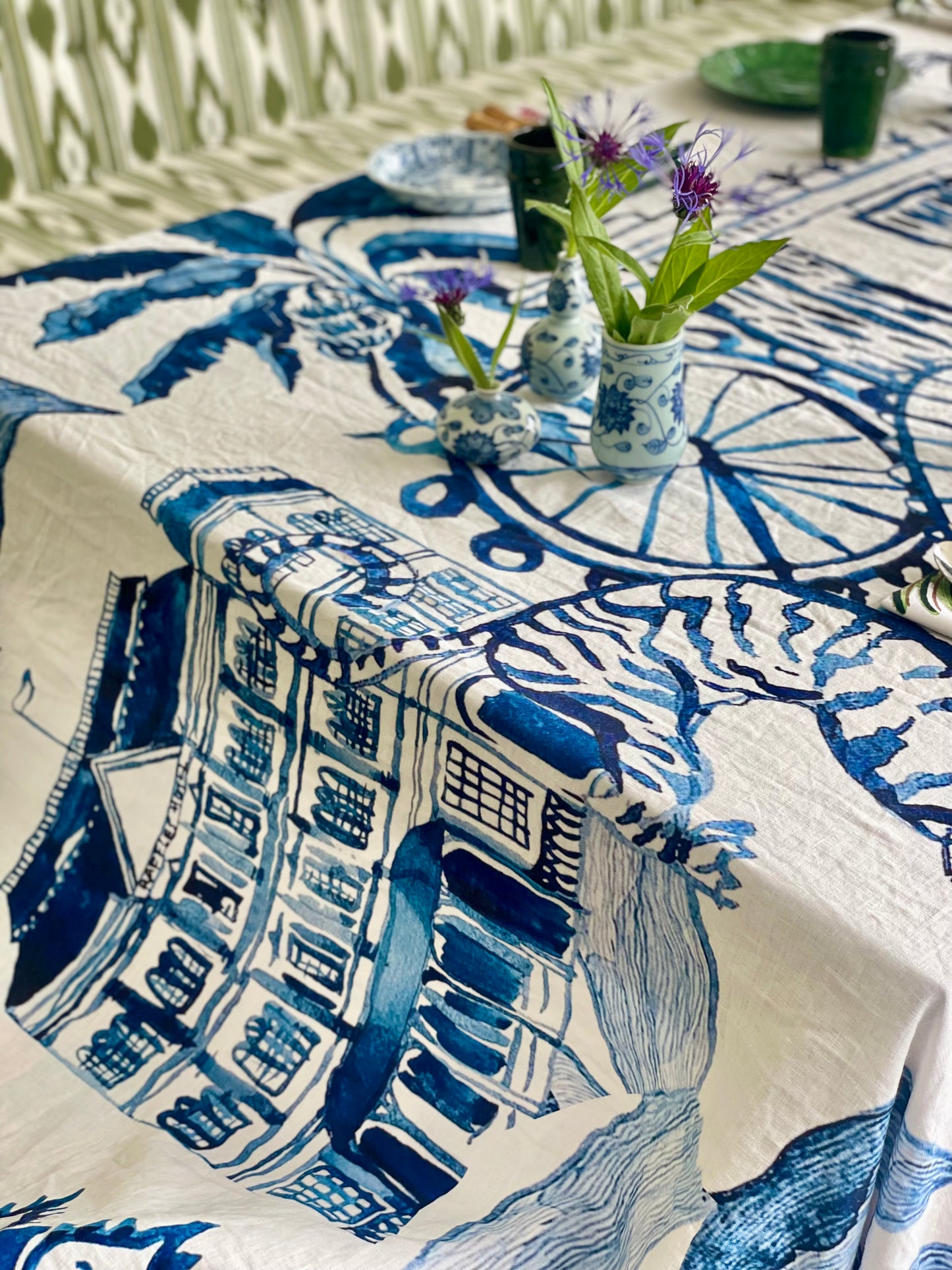 PRE-ORDER: 'Singapore Celebration' Linen Tablecloth