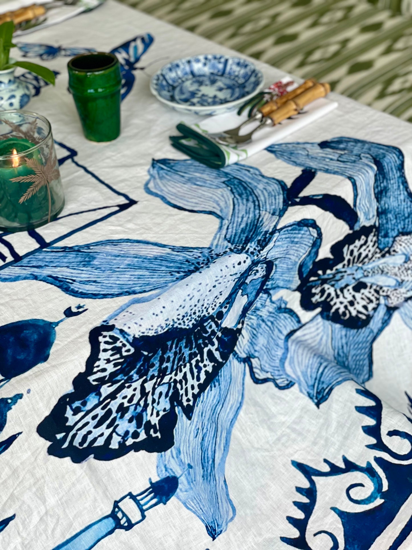 PRE-ORDER: 'Singapore Celebration' Linen Tablecloth