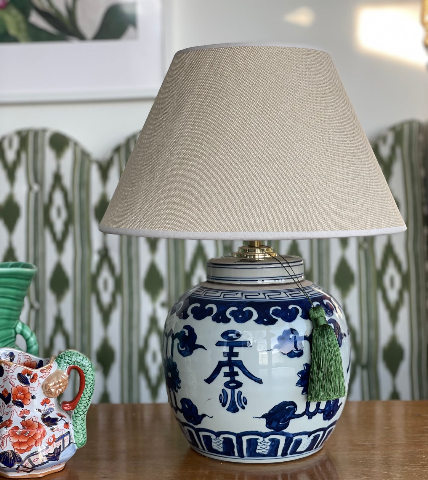 Woven Linen Lamp Shade