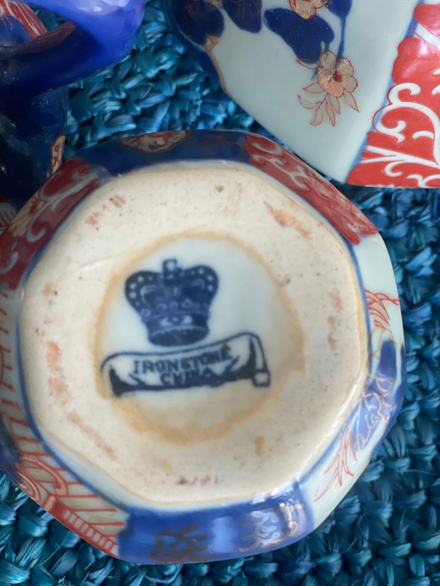Antique Ironstone Imari Jugs