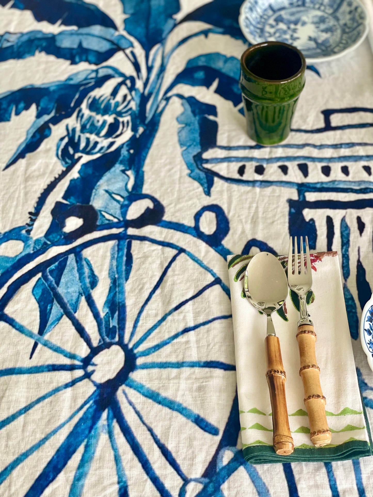 PRE-ORDER: 'Singapore Celebration' Linen Tablecloth