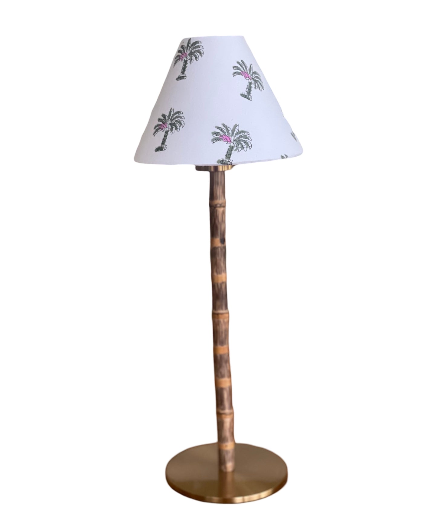 Bali bamboo rechargeable lamp