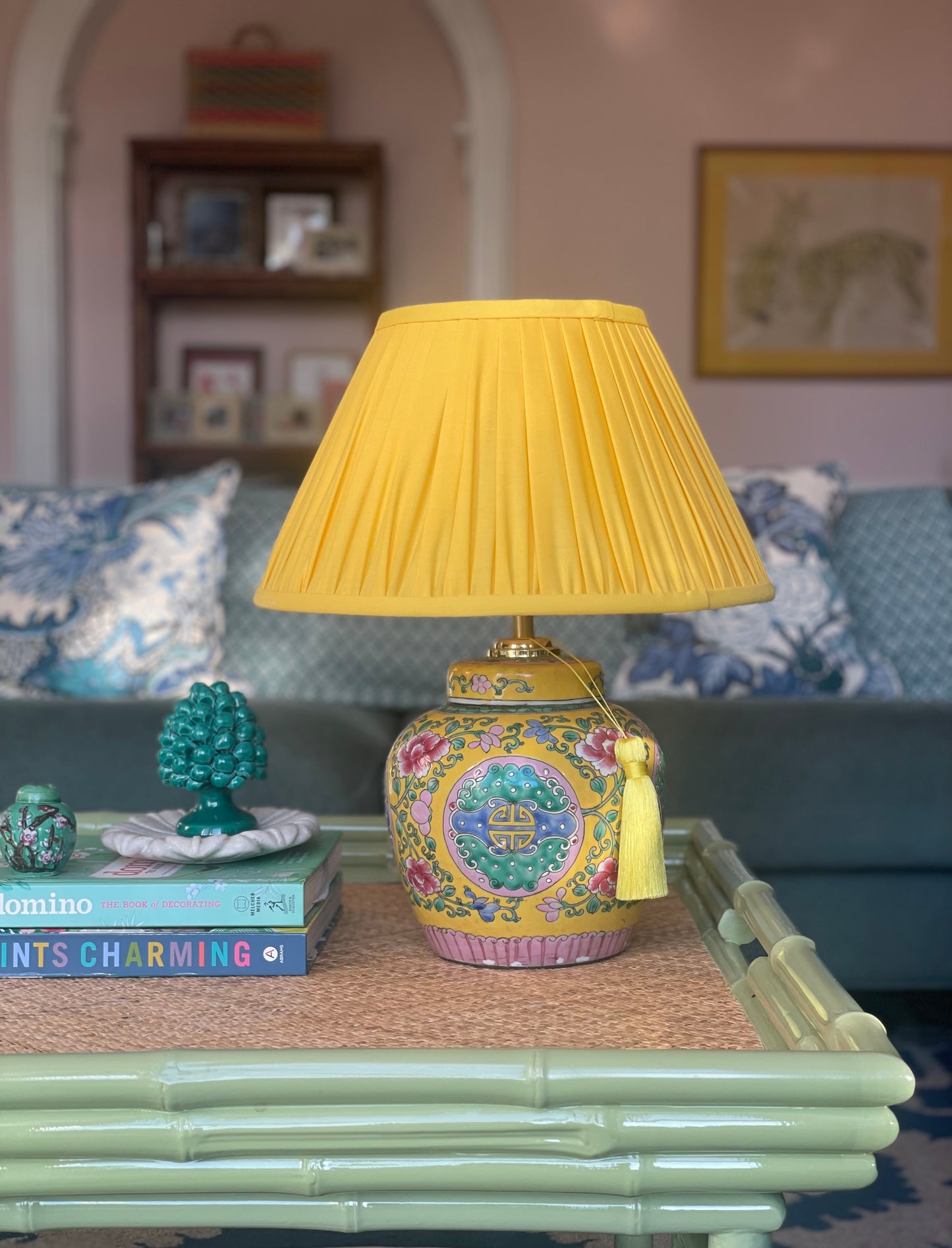 Famille Jaune Ginger Jar Lamp