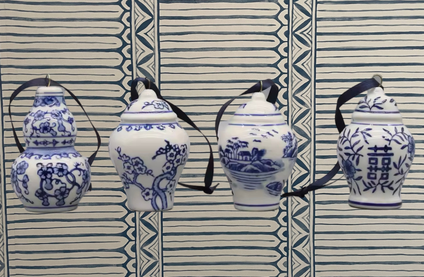 Blue & White Chinoiserie Ornaments