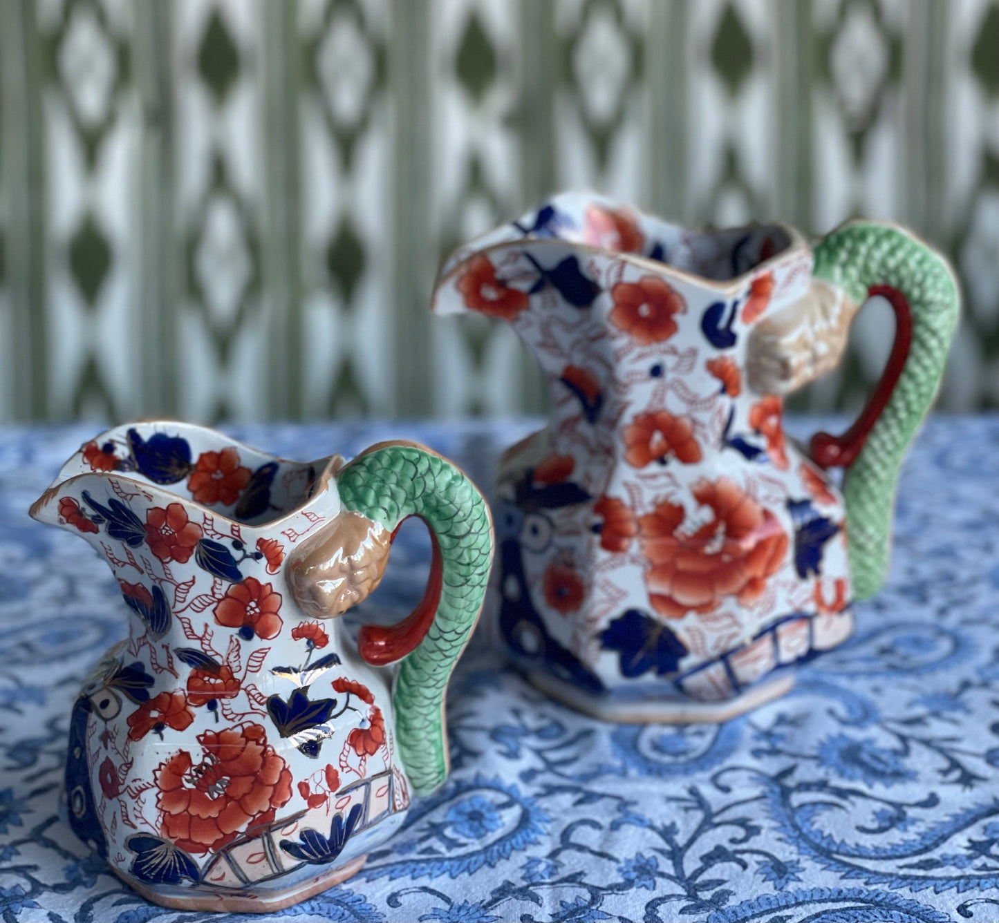 Antique Mason's Hydra Jugs