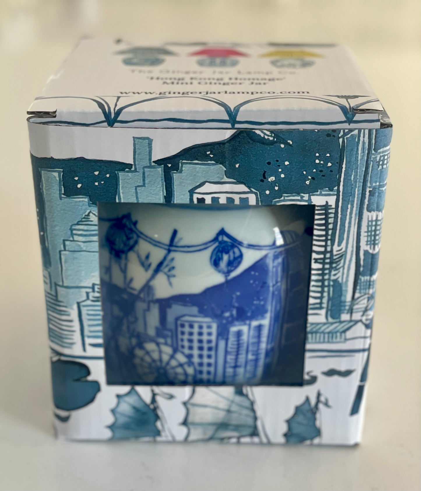 'Hong Kong Homage' Ginger Jar: Imperial Blue