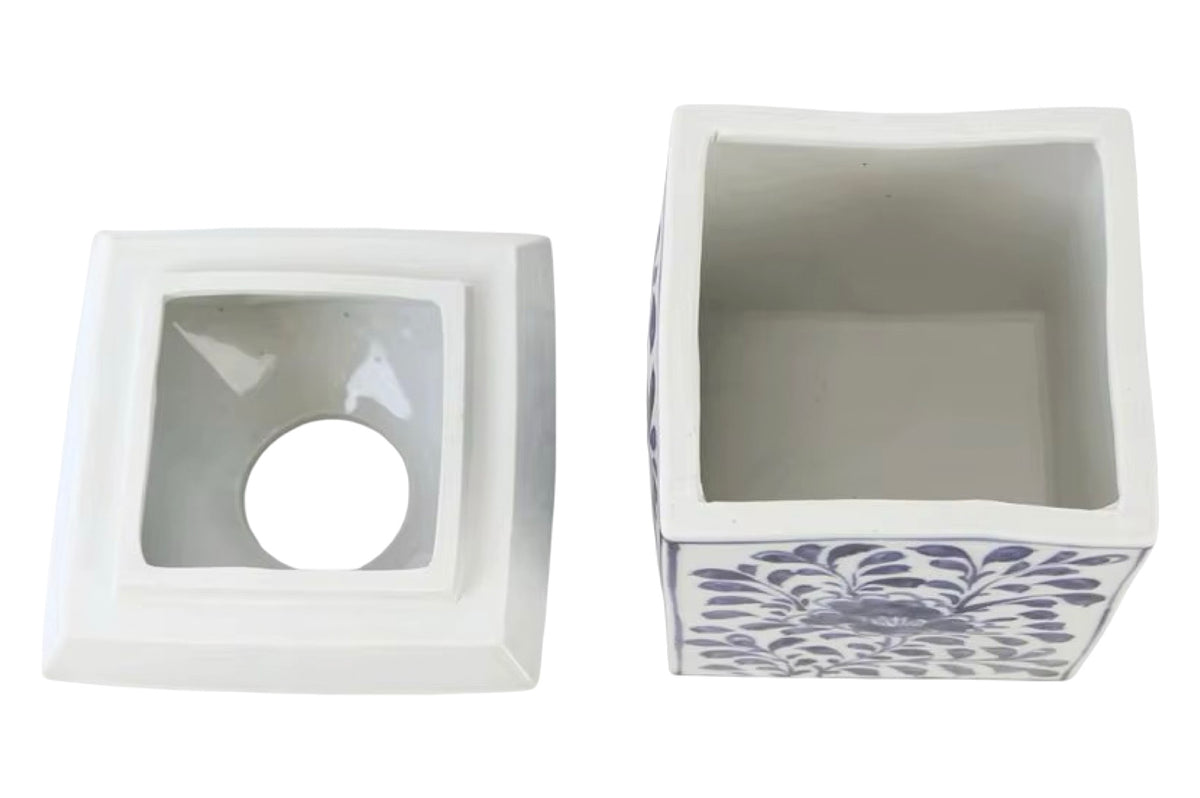 Lotus Flower Ceramic Tissue Box
