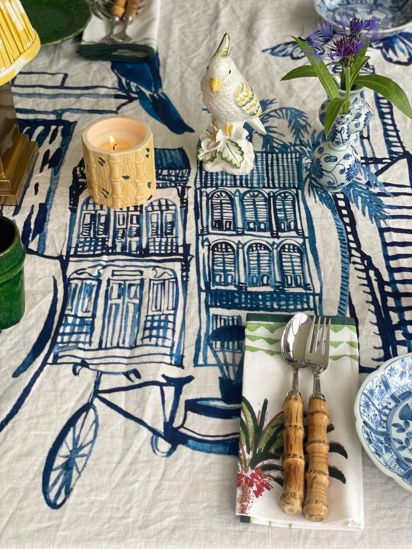 PRE-ORDER: 'Singapore Celebration' Linen Tablecloth