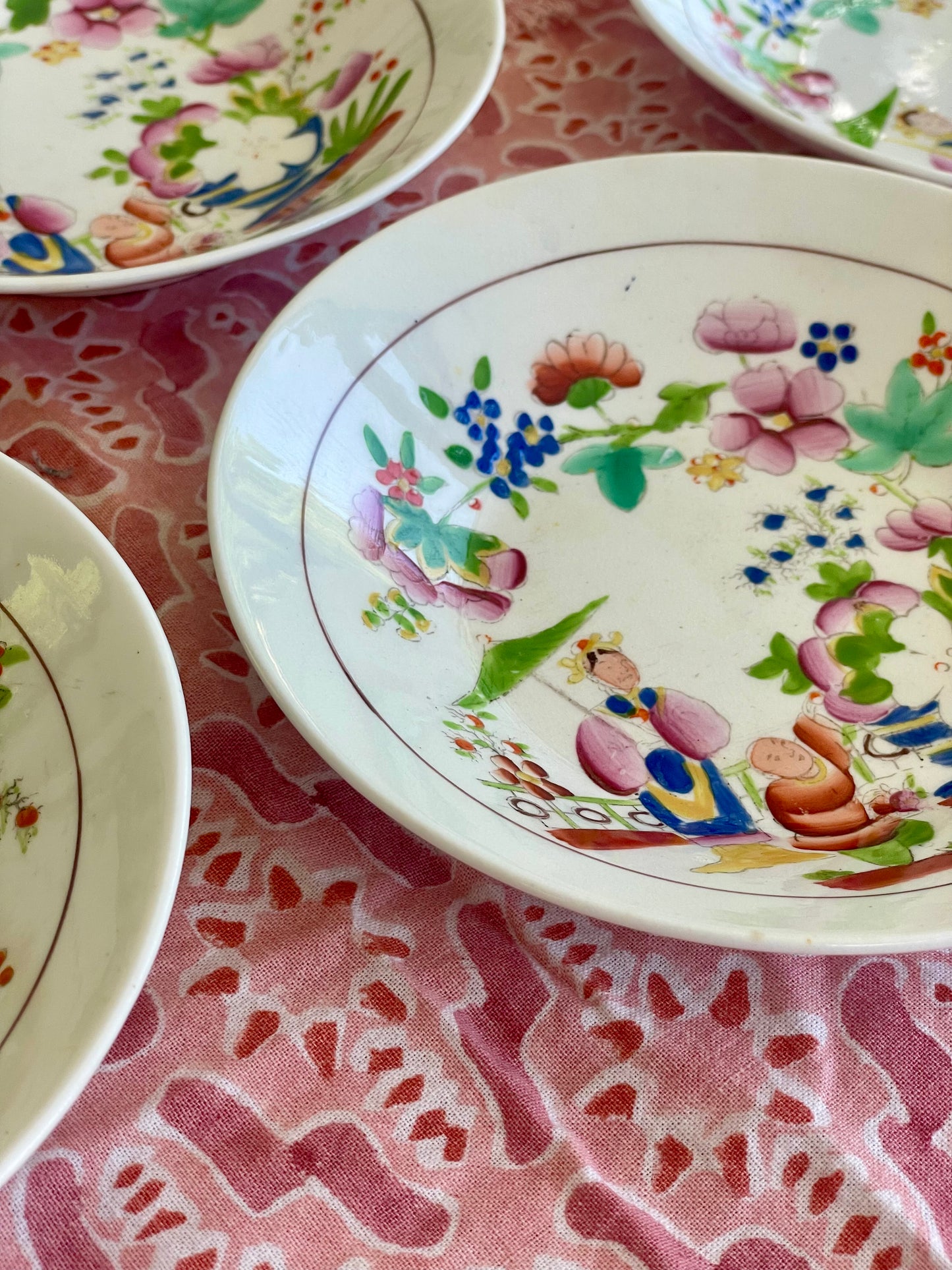 Antique Hilditch & Sons 'Lady with Lyre' dishes