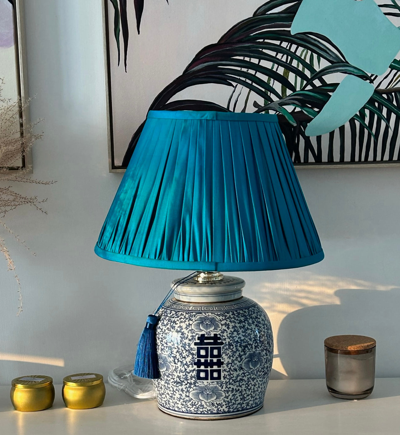 Double Happiness Ginger Jar Lamp
