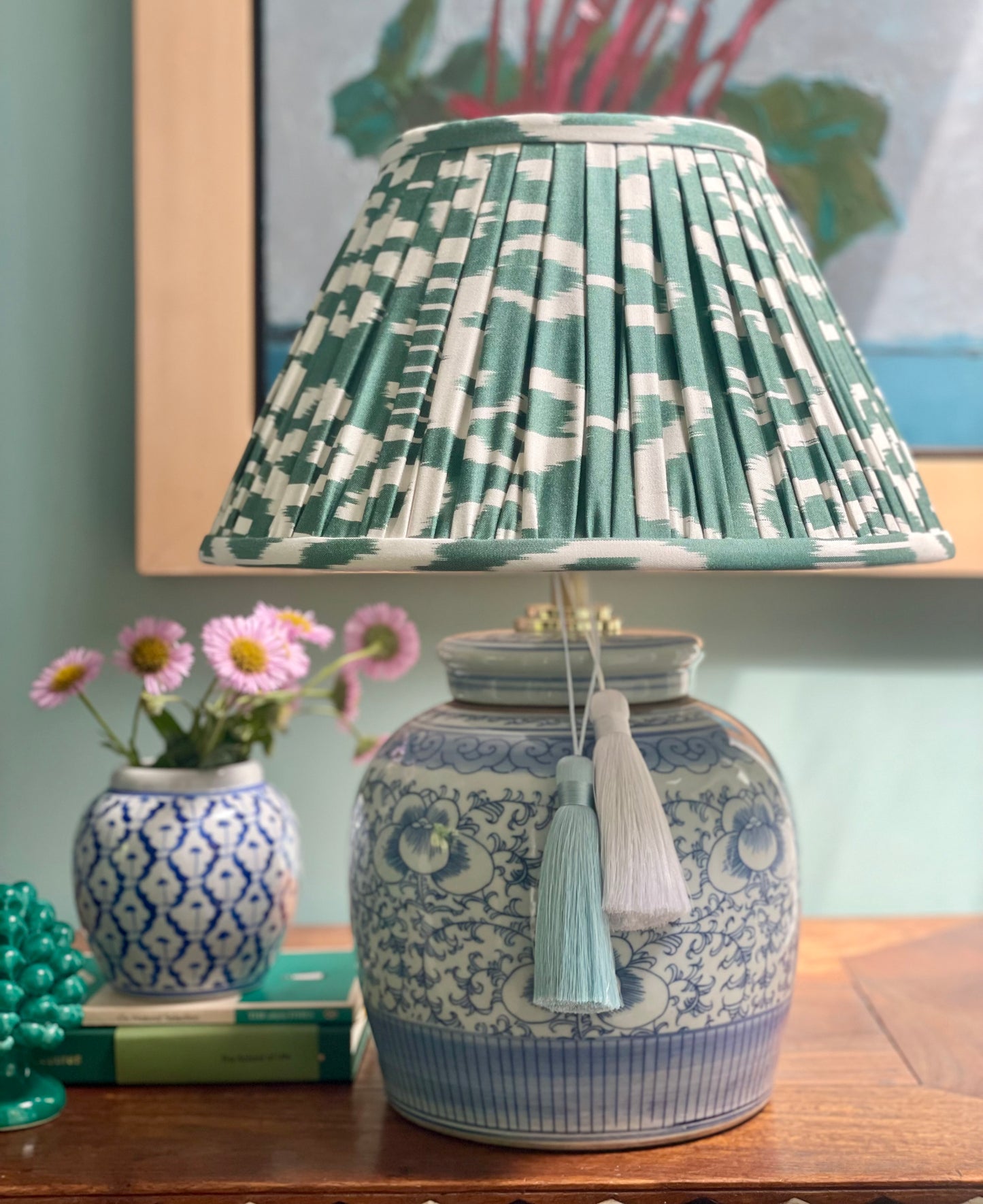 Vine & Lotus Ginger Jar Lamp
