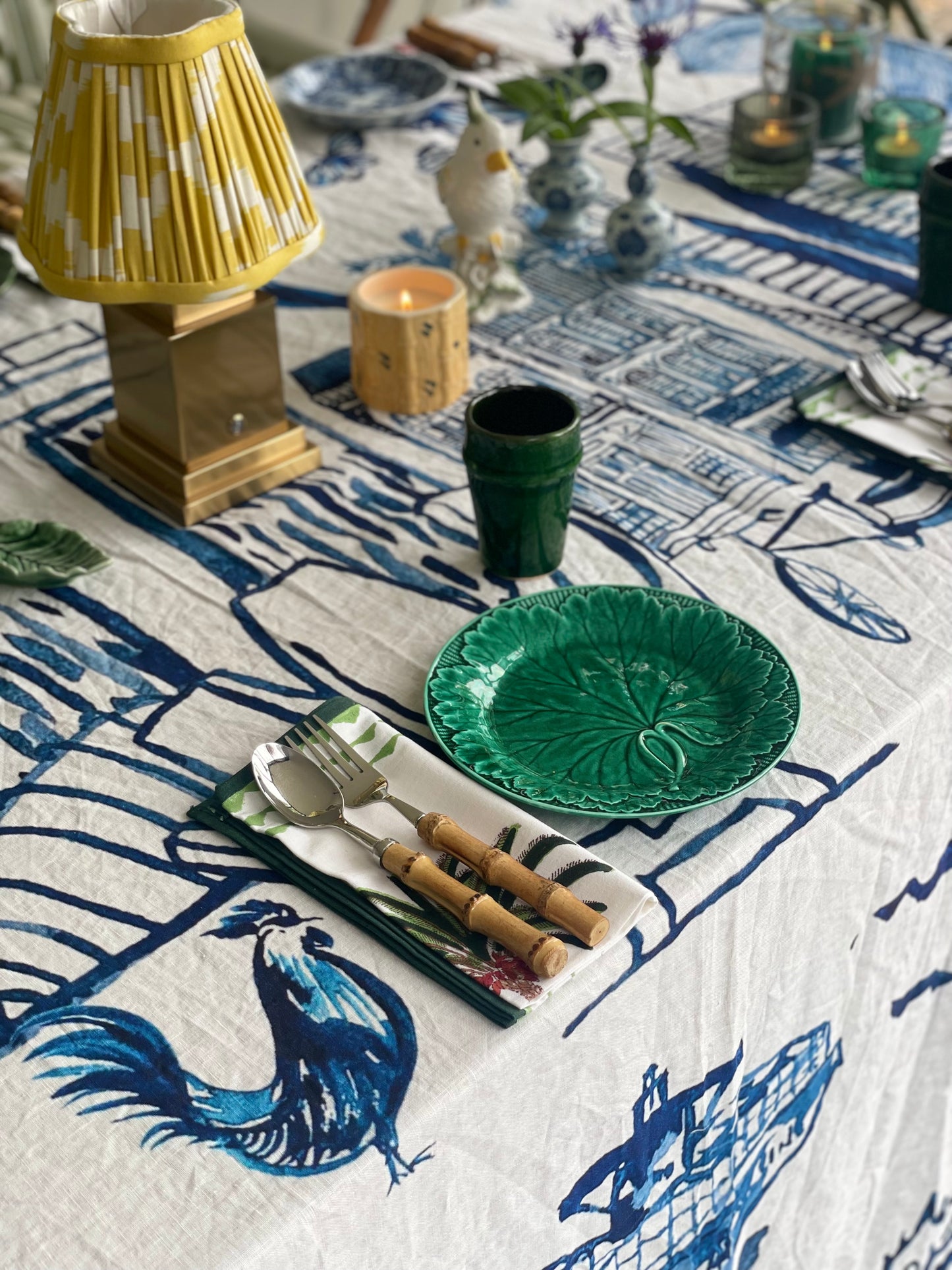 PRE-ORDER: 'Singapore Celebration' Linen Tablecloth