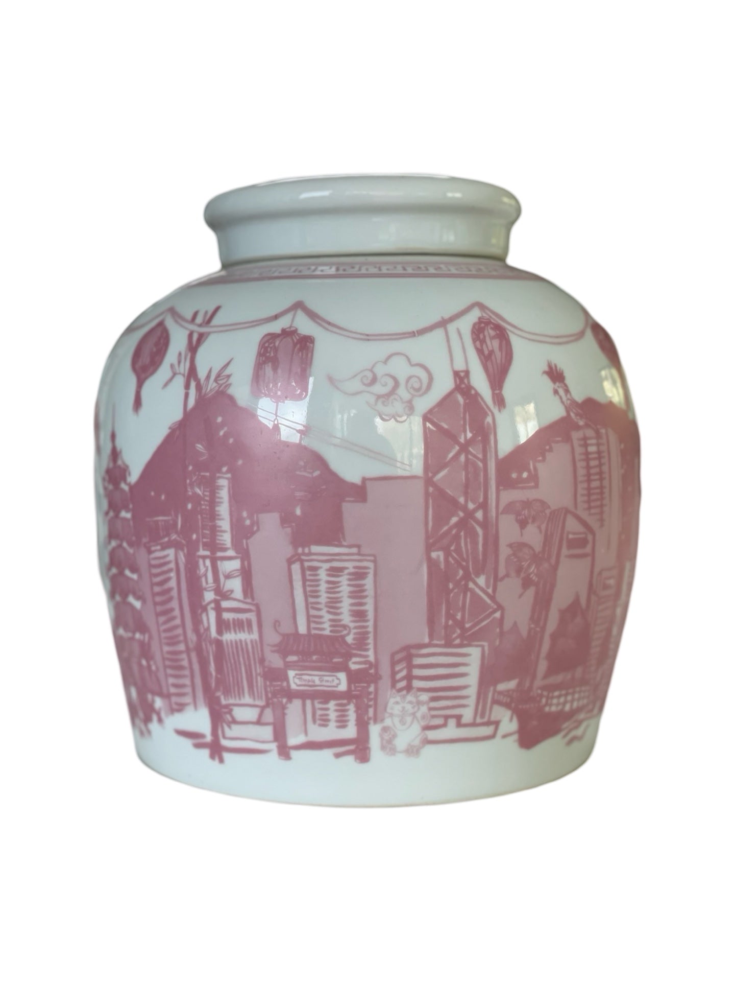 ‘Hong Kong Homage' Ginger Jar: Blossom Pink