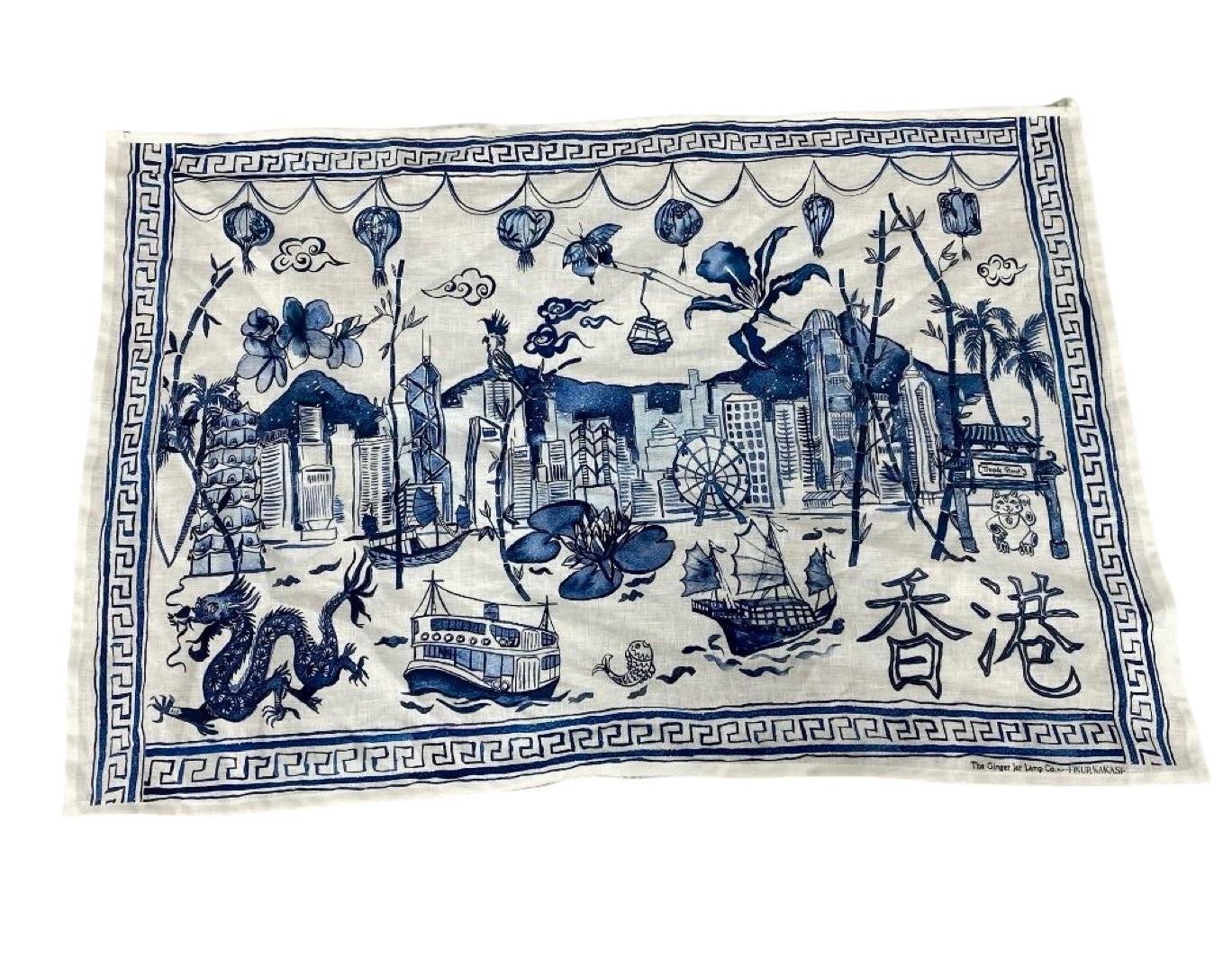 'Hong Kong Homage' Linen Napkin Set