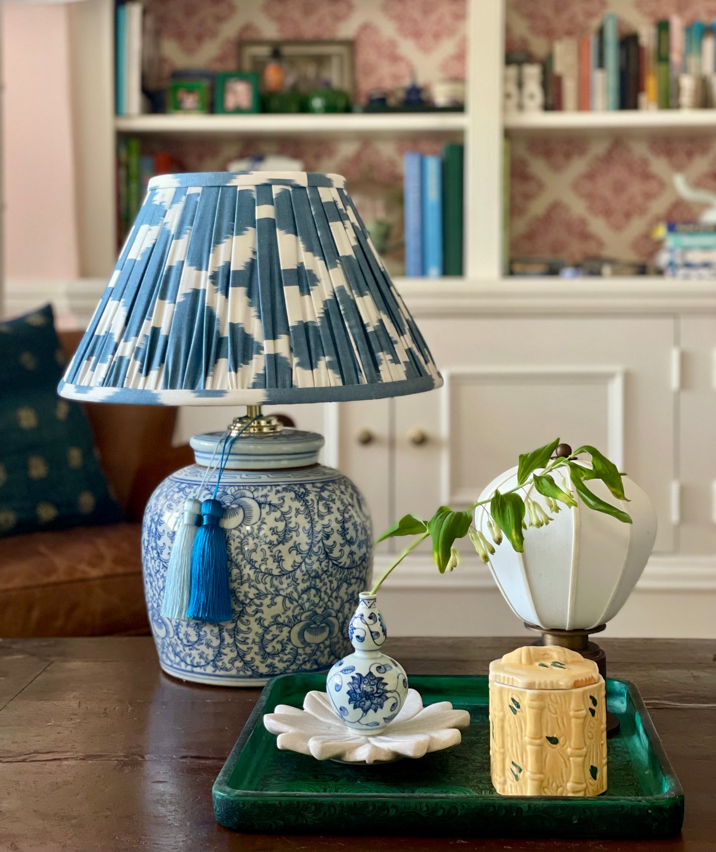 Steel Ikat Lamp Shade