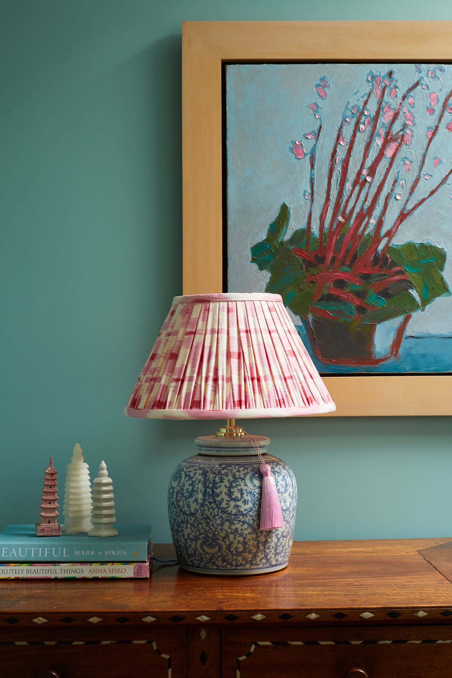 Vine & Lotus Ginger Jar Lamp