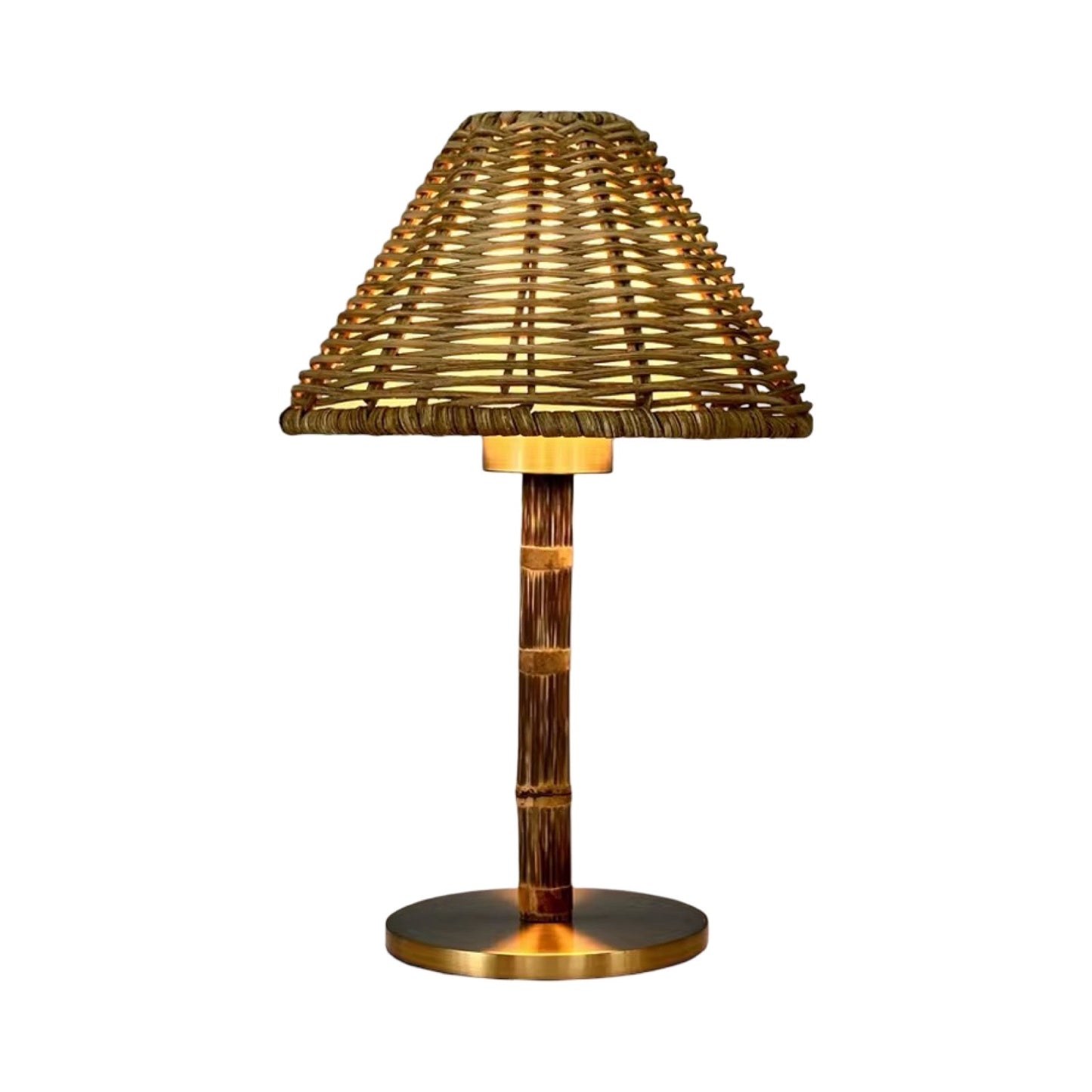 Mini Bali bamboo rechargeable lamp