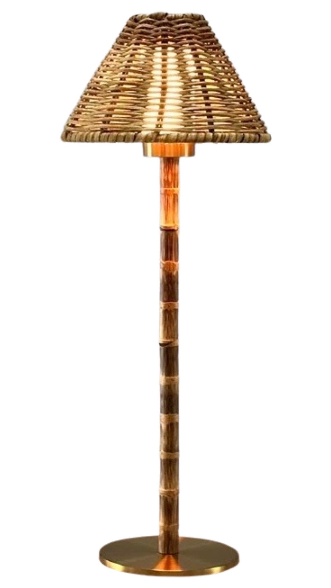 Bali bamboo rechargeable lamp