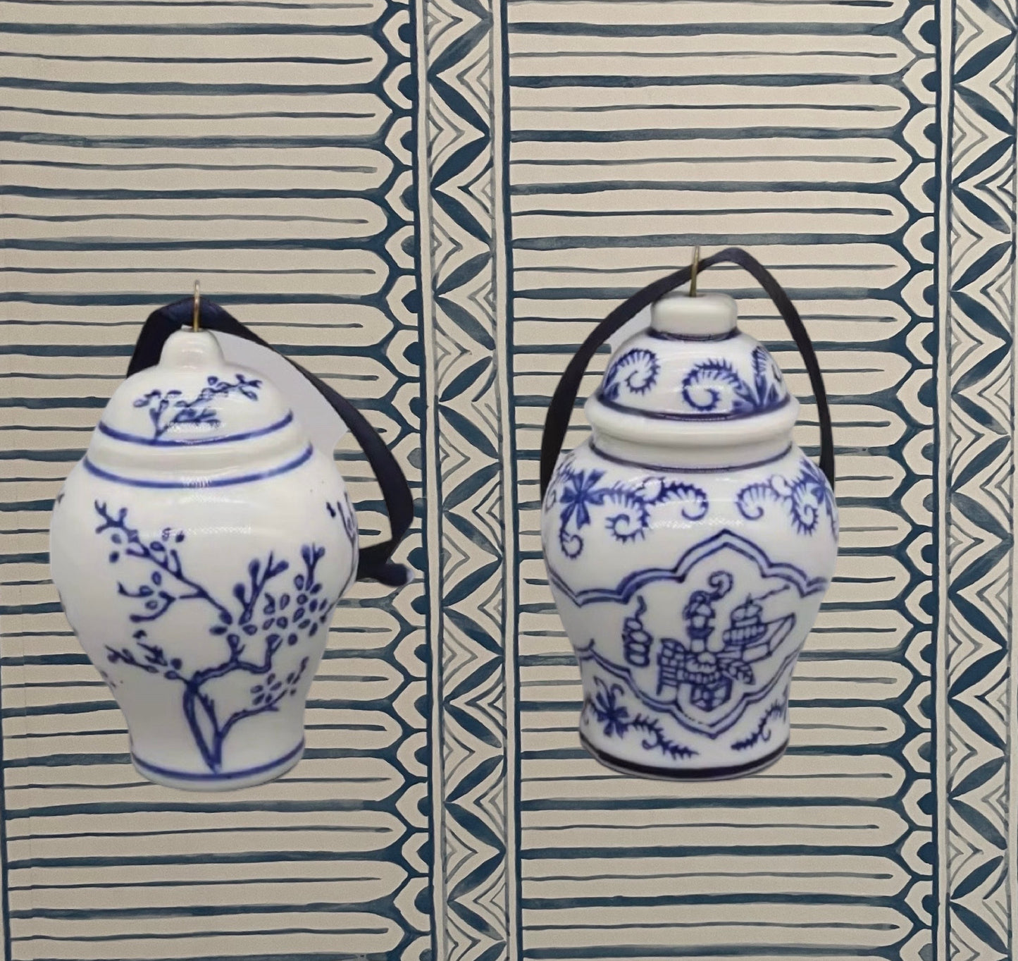 Blue & White Ginger Jar Ornaments