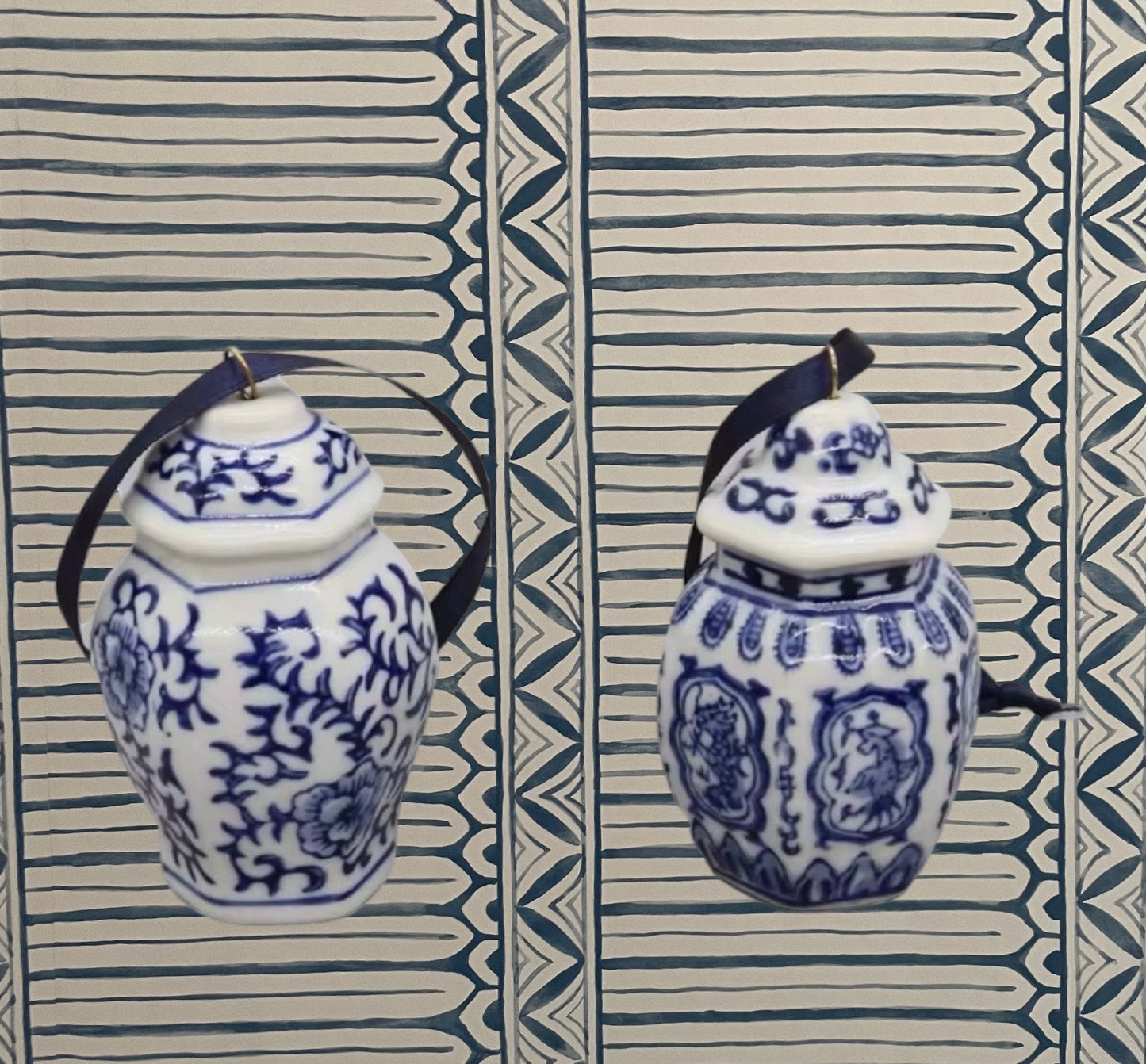 Blue & White Ginger Jar Ornaments