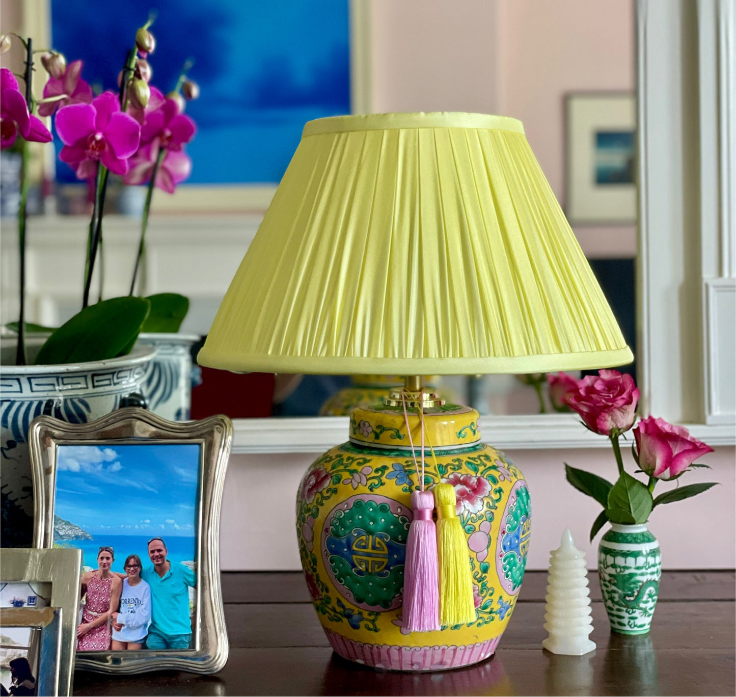 Famille Jaune Ginger Jar Lamp