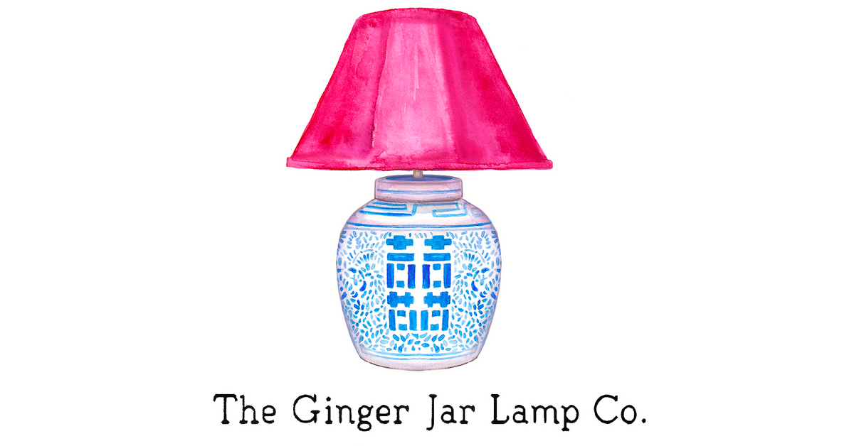 Antique chinese top ginger jar lamps