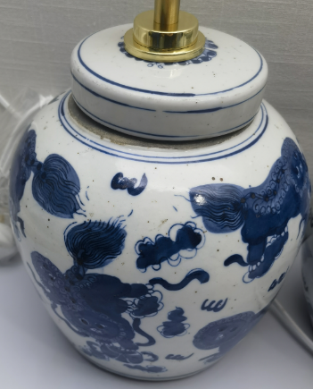 Foo Dogs Ginger Jar Lamp