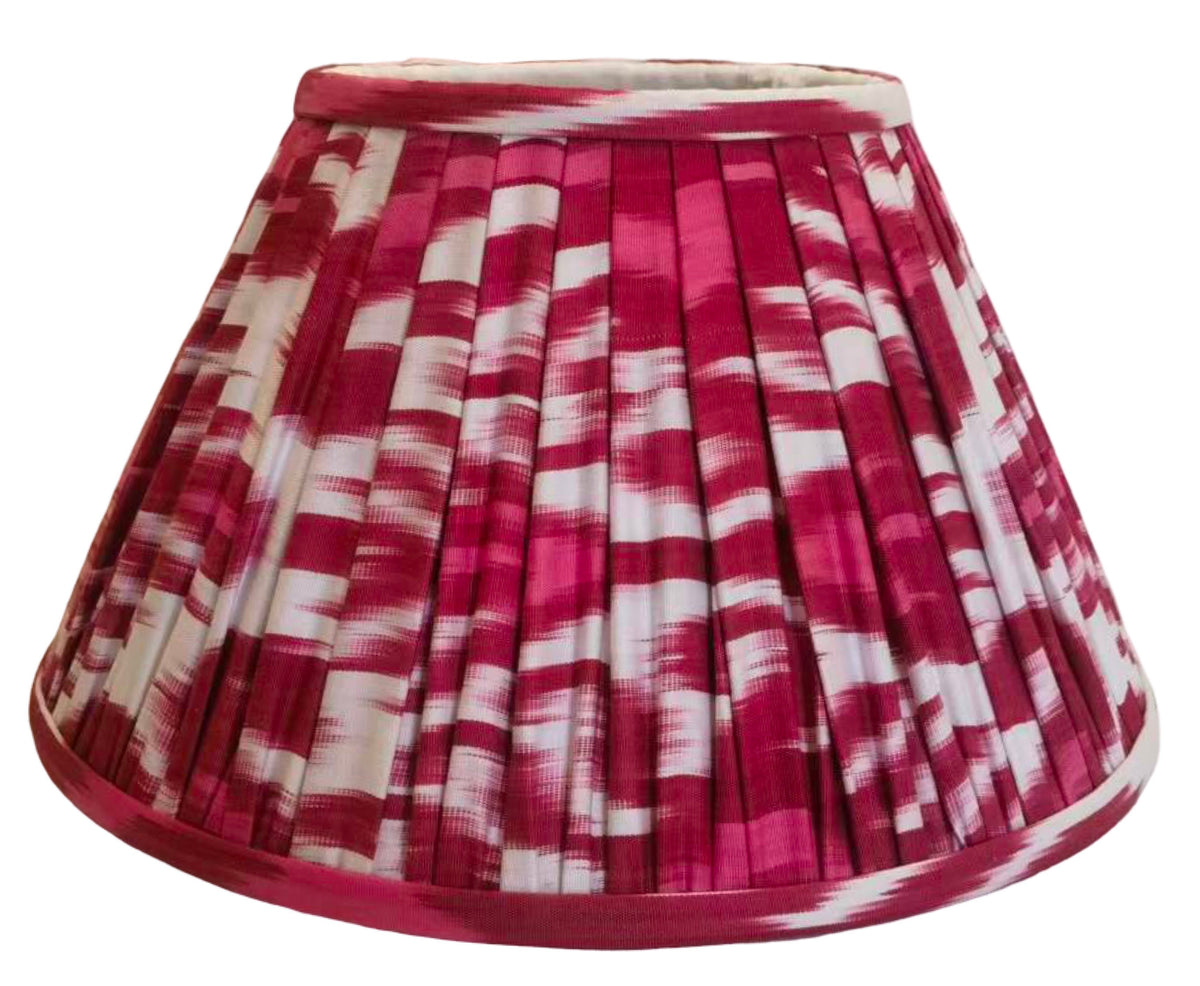 Cranberry Ikat Lamp Shade