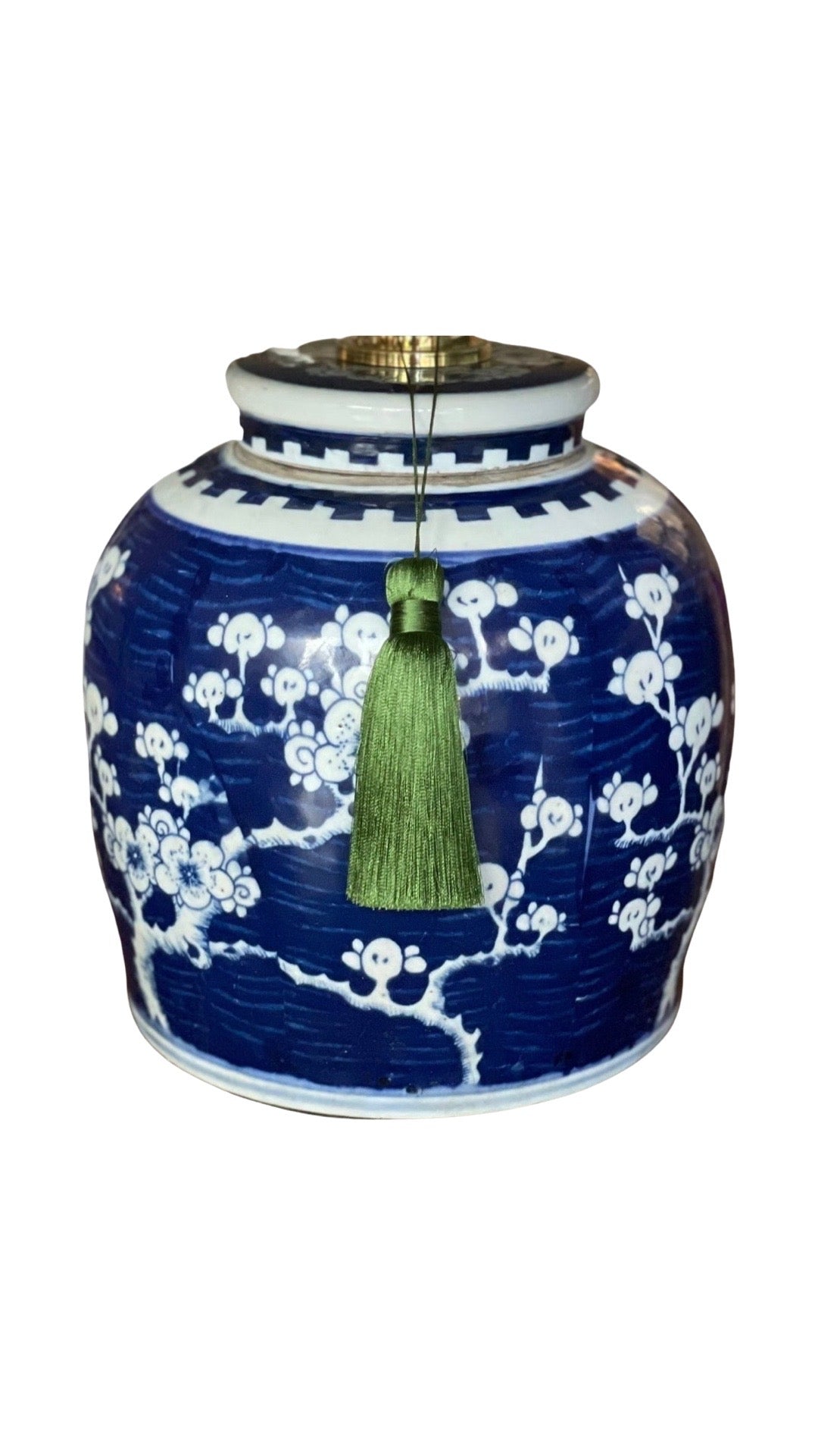 Plum Blossom Ginger Jar Lamp
