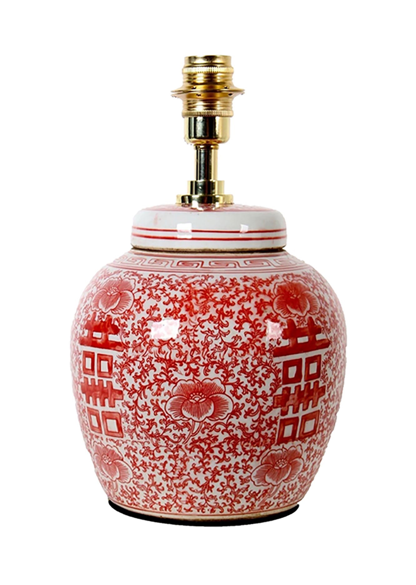 Coral Double Happiness Ginger Jar Lamp – The Ginger Jar Lamp Co. Ltd.