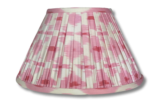 Blush Silk Ikat Lamp Shade