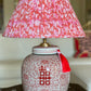 Coral Double Happiness Ginger Jar Lamp