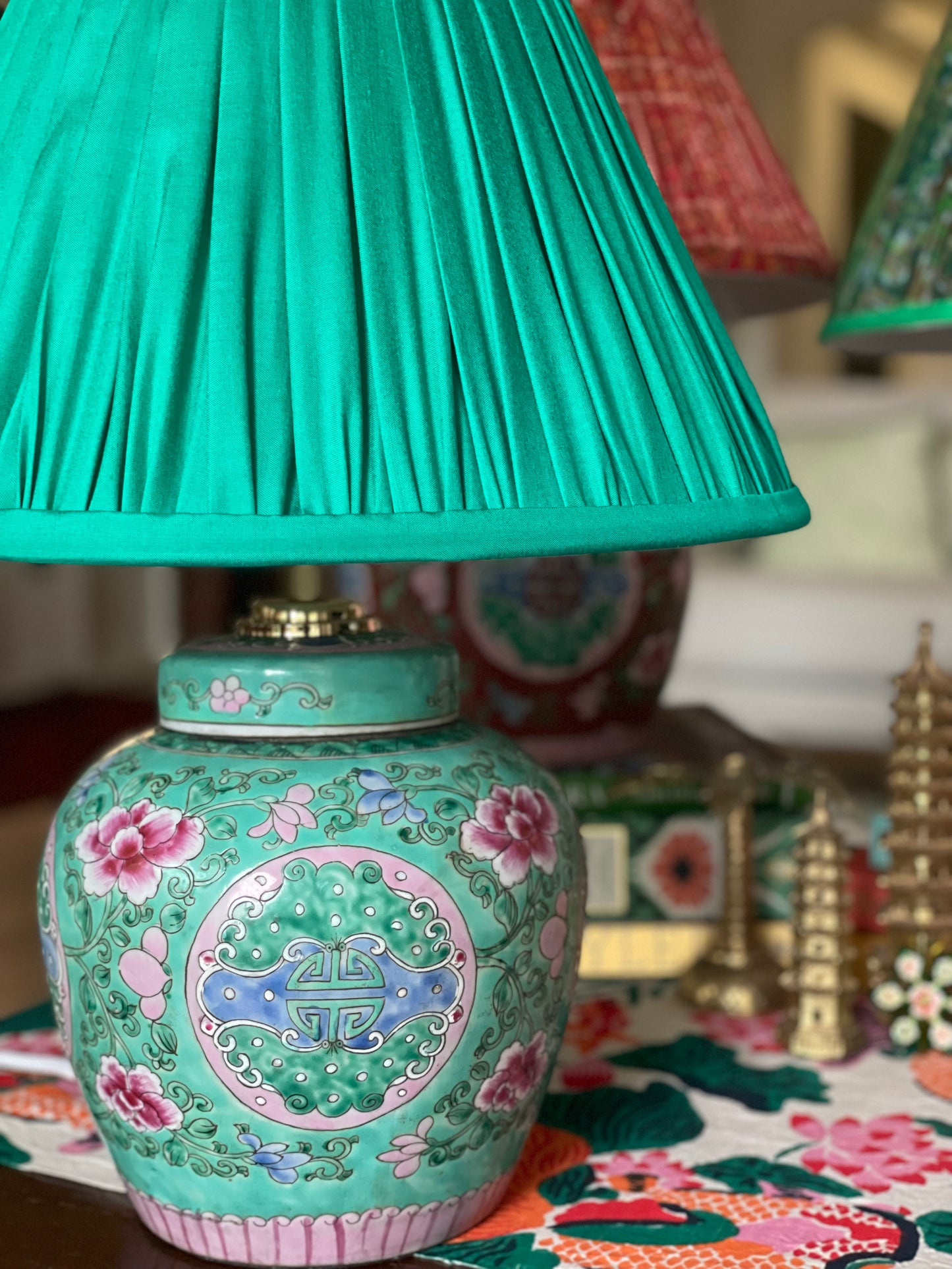 Famille Verte Ginger Jar Lamp