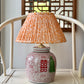 Coral Double Happiness Ginger Jar Lamp