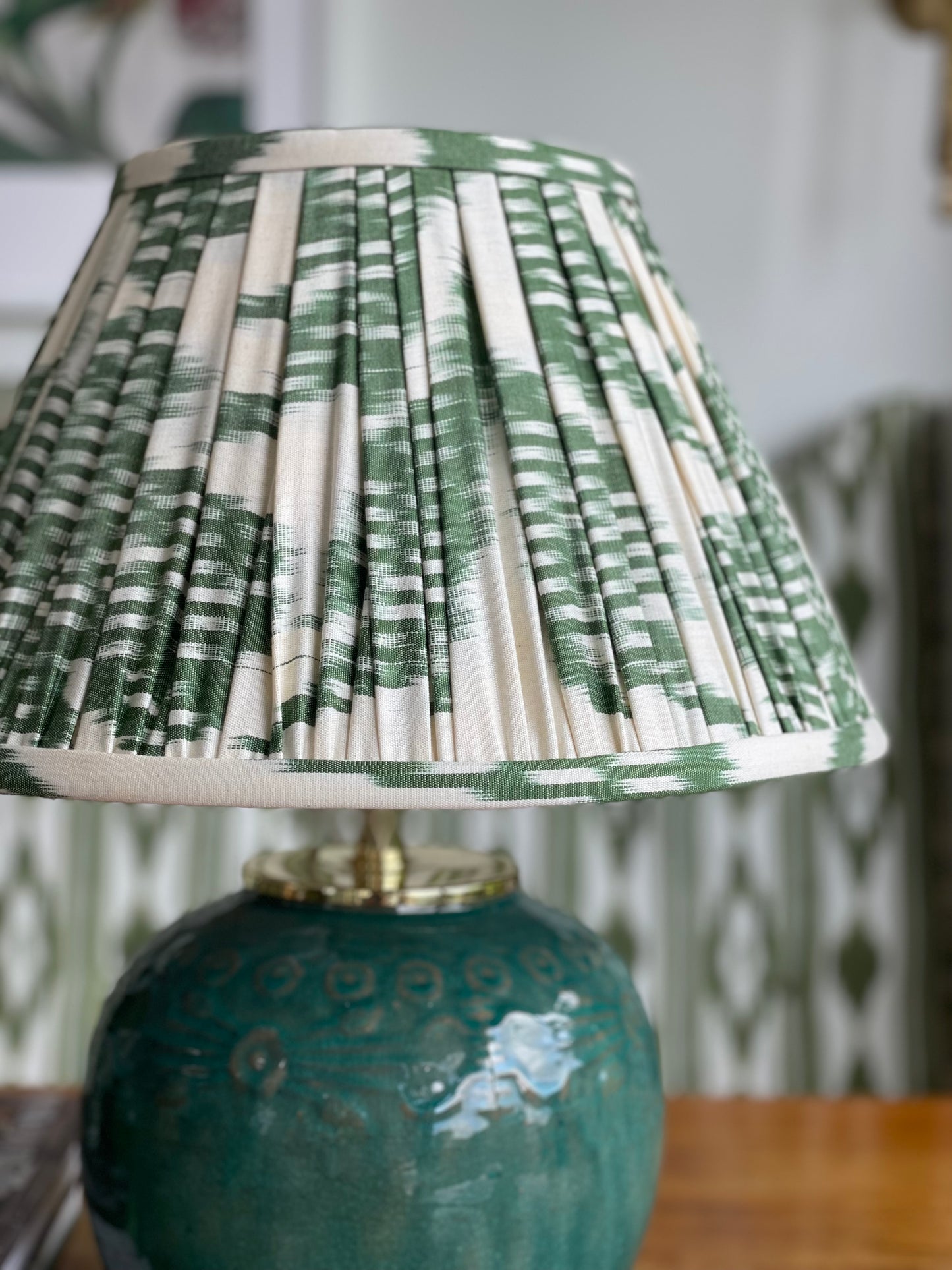 Hunter Silk Ikat Lamp Shade