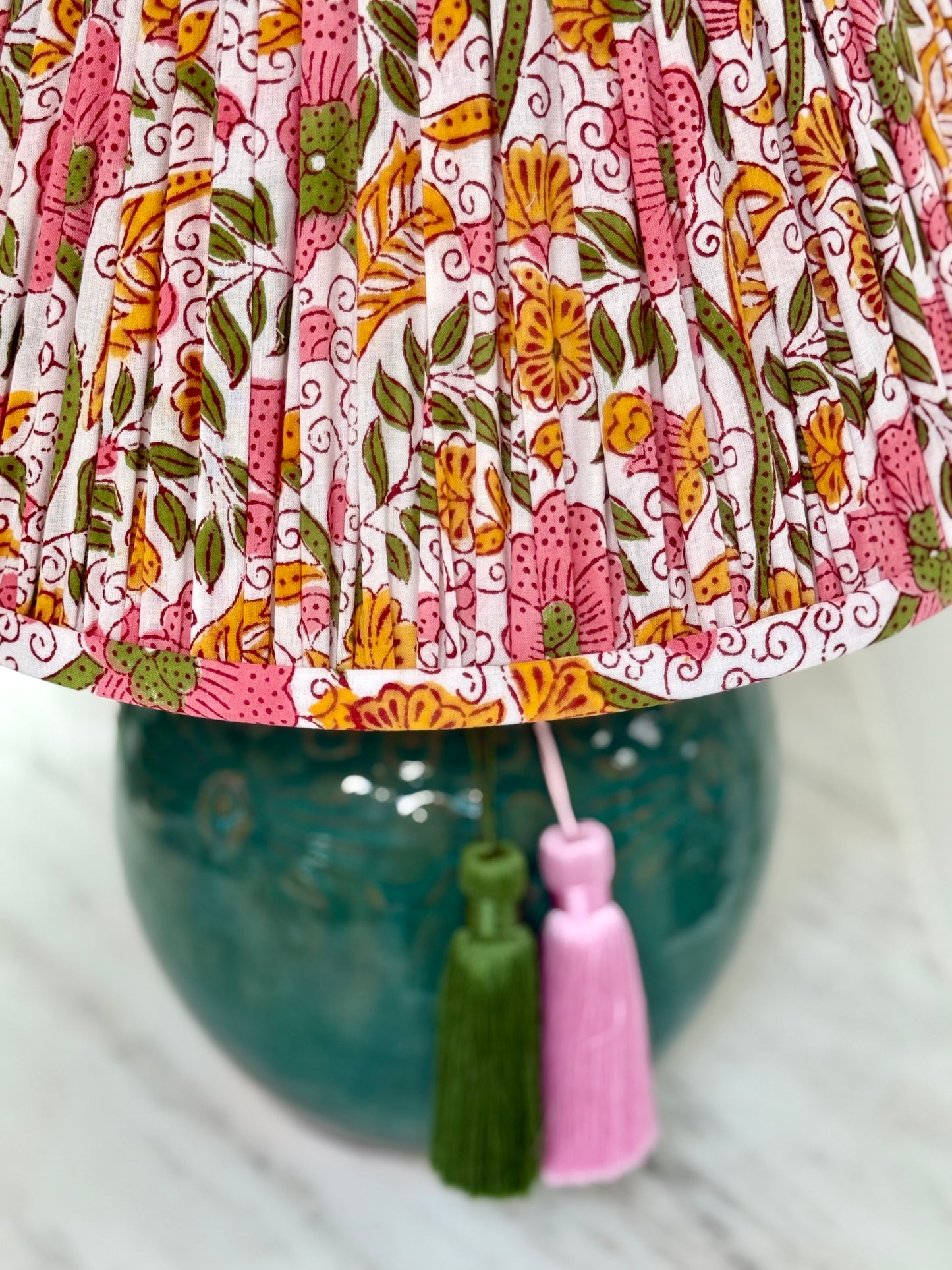 Patna Block-Printed Lamp Shade