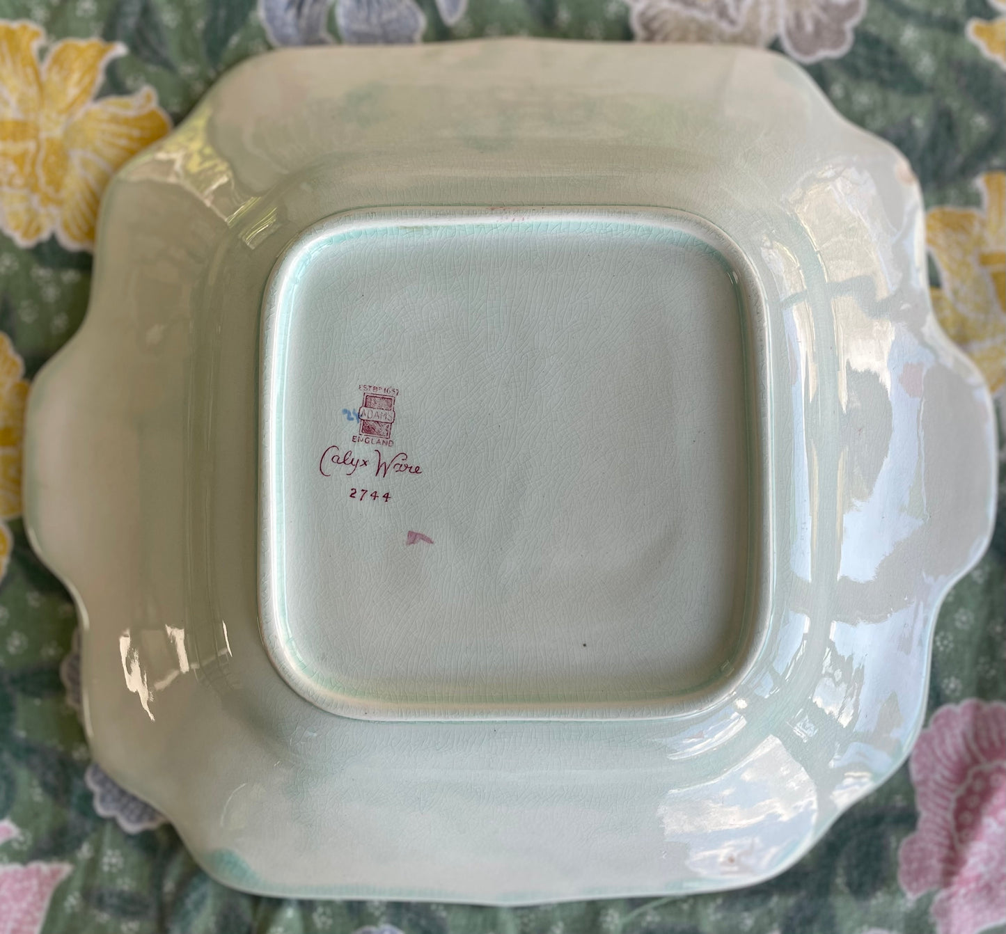 Vintage 'Singapore Bird' Square Platter
