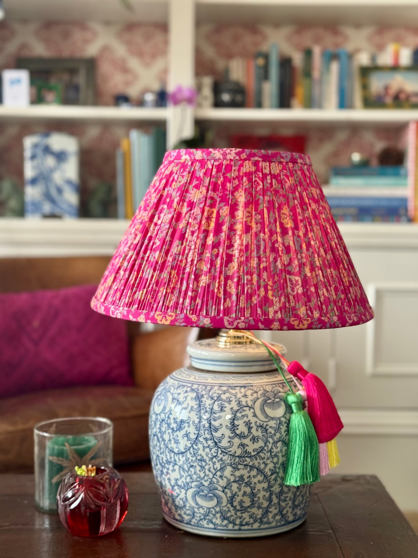 Vine & Lotus Ginger Jar Lamp