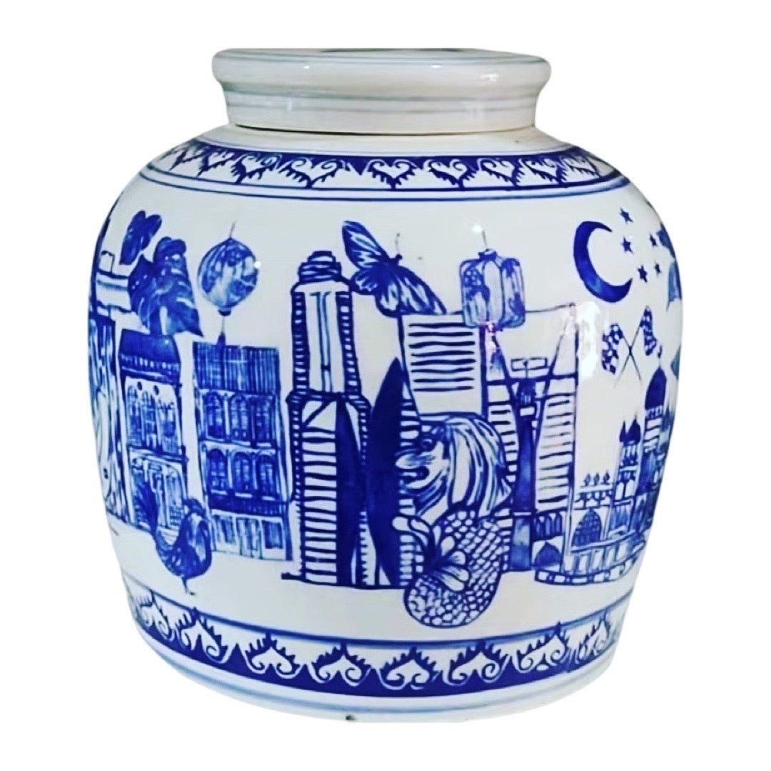 'Singapore Celebration' Ginger Jar