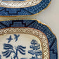 Vintage 'Blue Willow' Square Side Plates