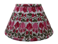 Rose Block-Printed Lamp Shade