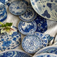 Antique Chinese Plates Coaster Set - Blue & White