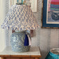Gardenia Frill Block-Printed Lamp Shade