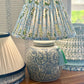 Lotus Block-Printed Lamp Shade