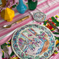 Antique Chinese Plates Placemat Set - Coloured